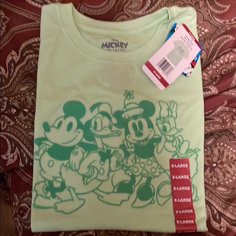 Disney Mickey & Friends Mint Green Women’s T-Shirt
